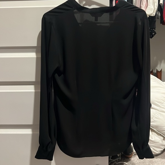 Black Button Up Blouse - Picture 2 of 2